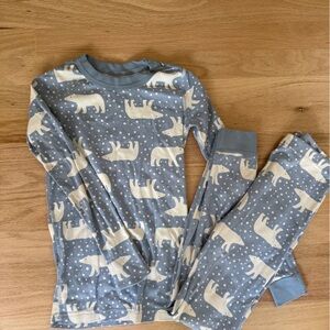 Hanna Andersson Blue Polar Bear Kids Pajamas